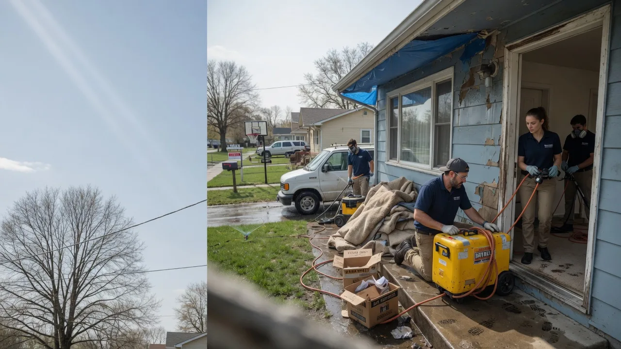 Basement Flood Cleanup in Crawfordsville, IN near me